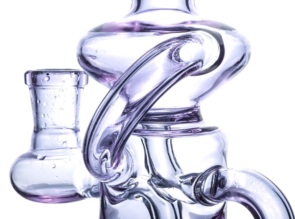 Mini Recycle Dab Rig w/ Thermochromic Banger Dabber Set