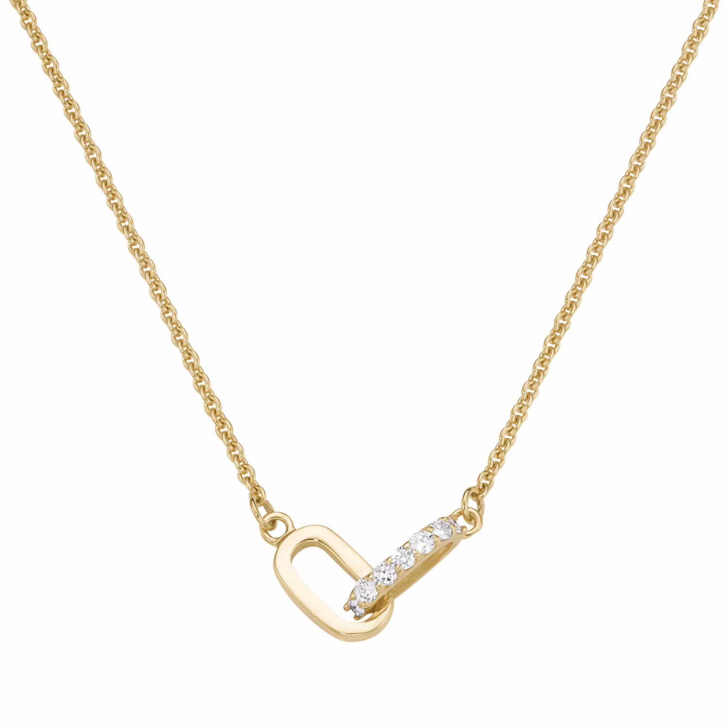 Collier Mittelteil mit Brillanten, Gold 585