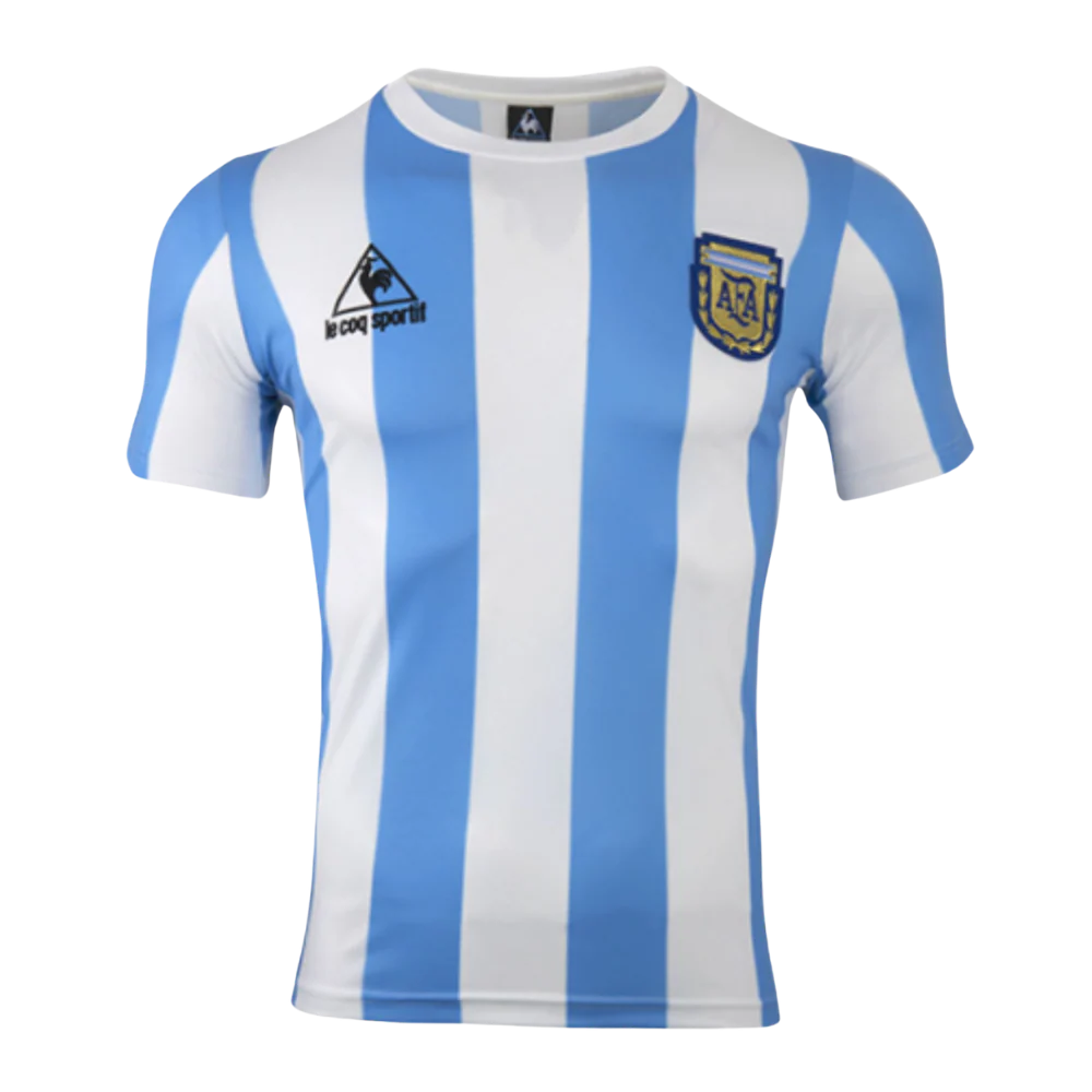 Retro 1986 Argentina Home Soccer Jersey