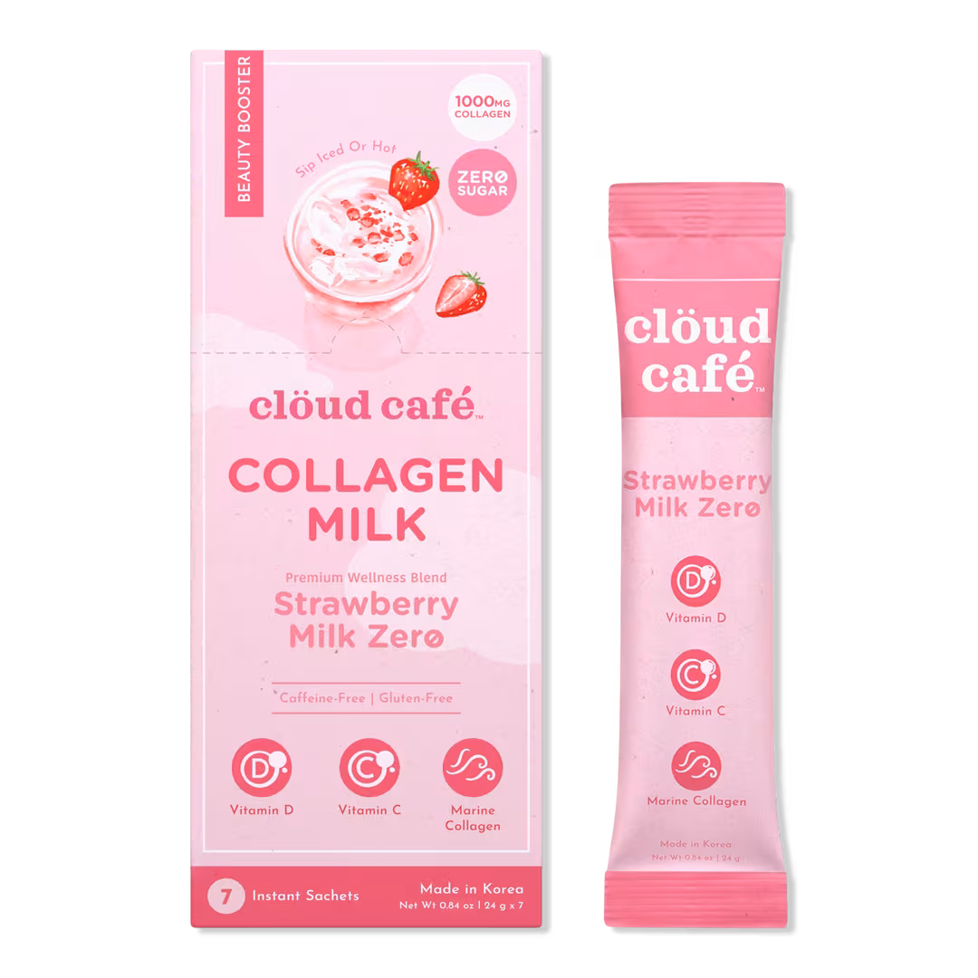 clöud café  Strawberry Milk Zero Collagen-Infused Beauty Booster