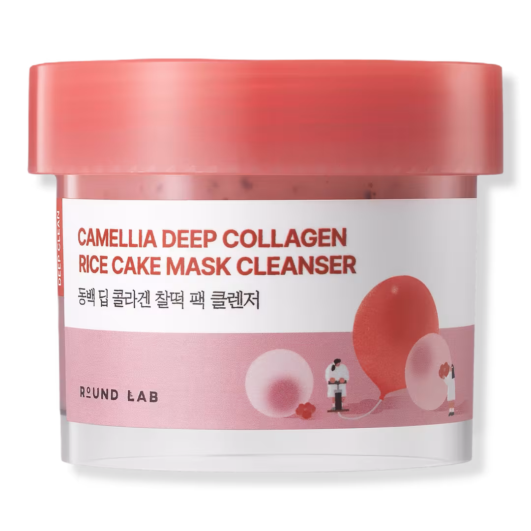 ROUND LAB  Camellia Deep Collagen Rice Cake Mask Cleanser