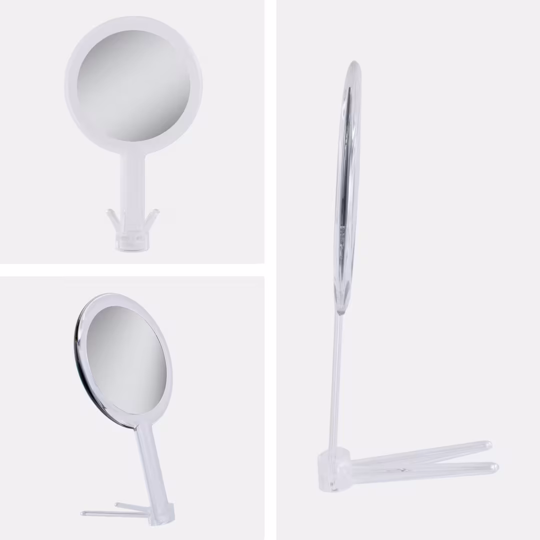 Zadro  Double-Sided Hand Mirror with 5X/1X Magnifications & Stand