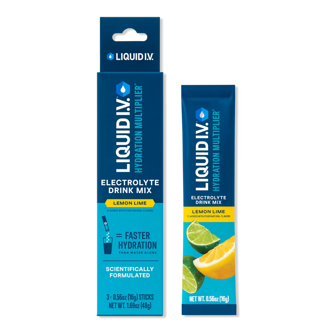 LIQUID I.V.  Hydration Multiplier Electrolyte Drink Mix Lemon Lime