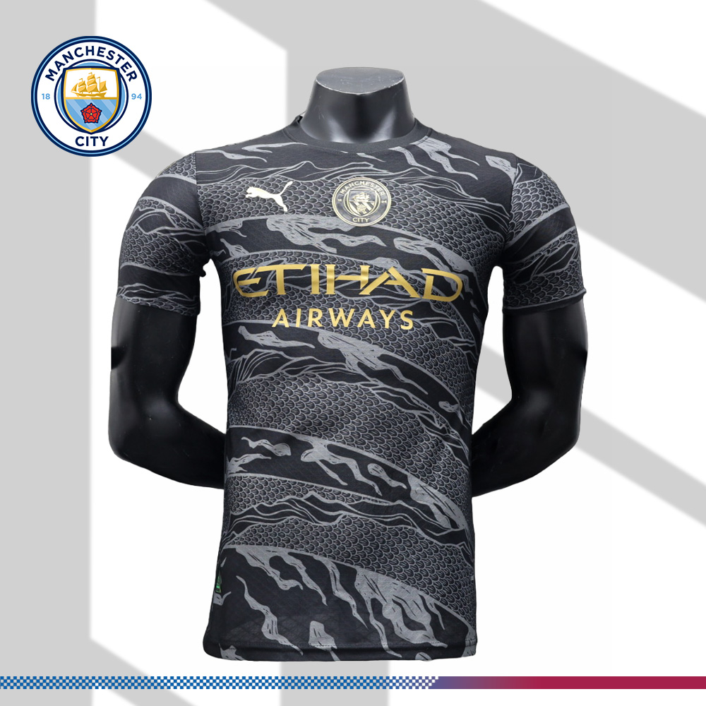 2024/2025 Manchester City Dragon Dark Edition Football Shirt (Player)