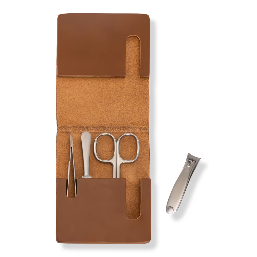 MÜHLE  Travel Manicure Set in Cowhide Case