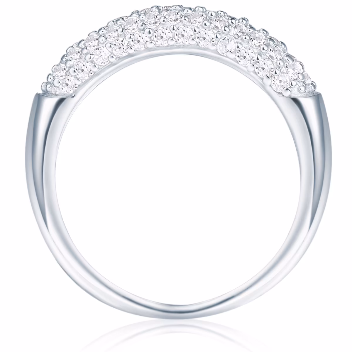 Ring Sterling Silber Zirkonia in Silber