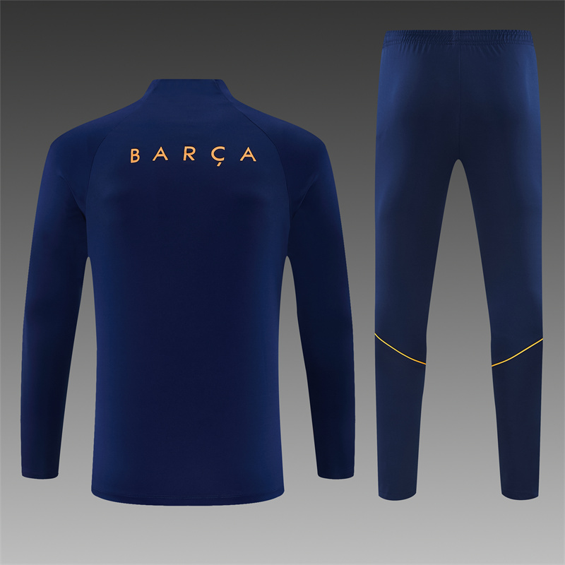 2026/2027 Barcelona  Half Zip Training Suit (Adult and Children's Set)