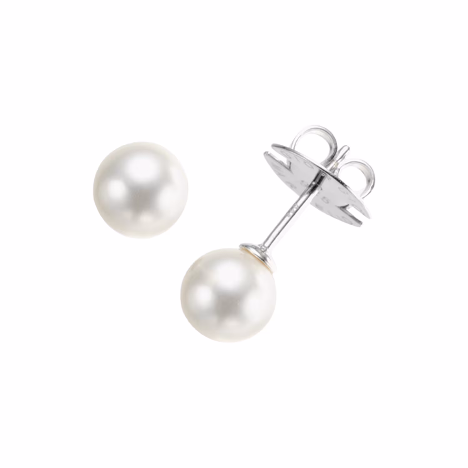 Ohrstecker mit Perlen, Silber 925