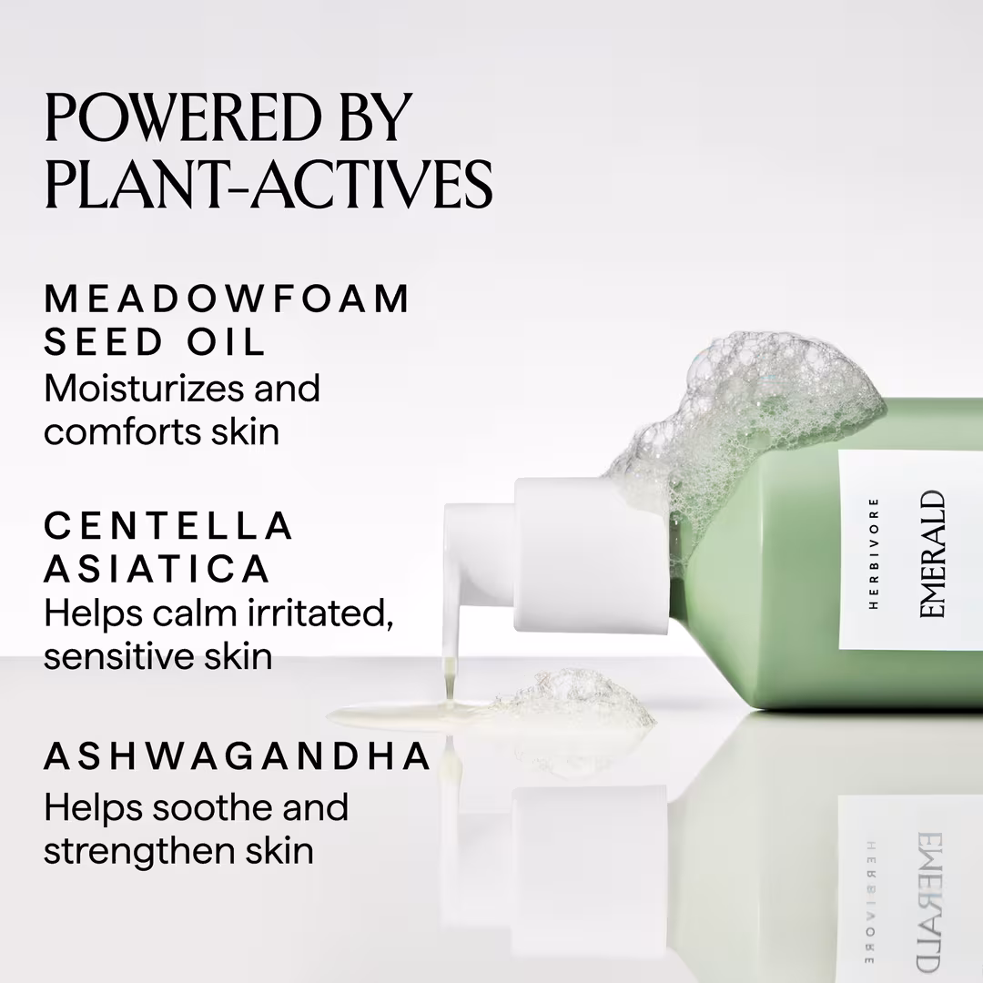 HERBIVORE  EMERALD Adaptogen Cleansing Milk Body Wash