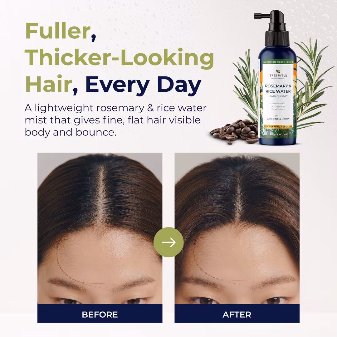 Tree To Tub  Rosemary & Rice Water Volumizing Hair Spray
