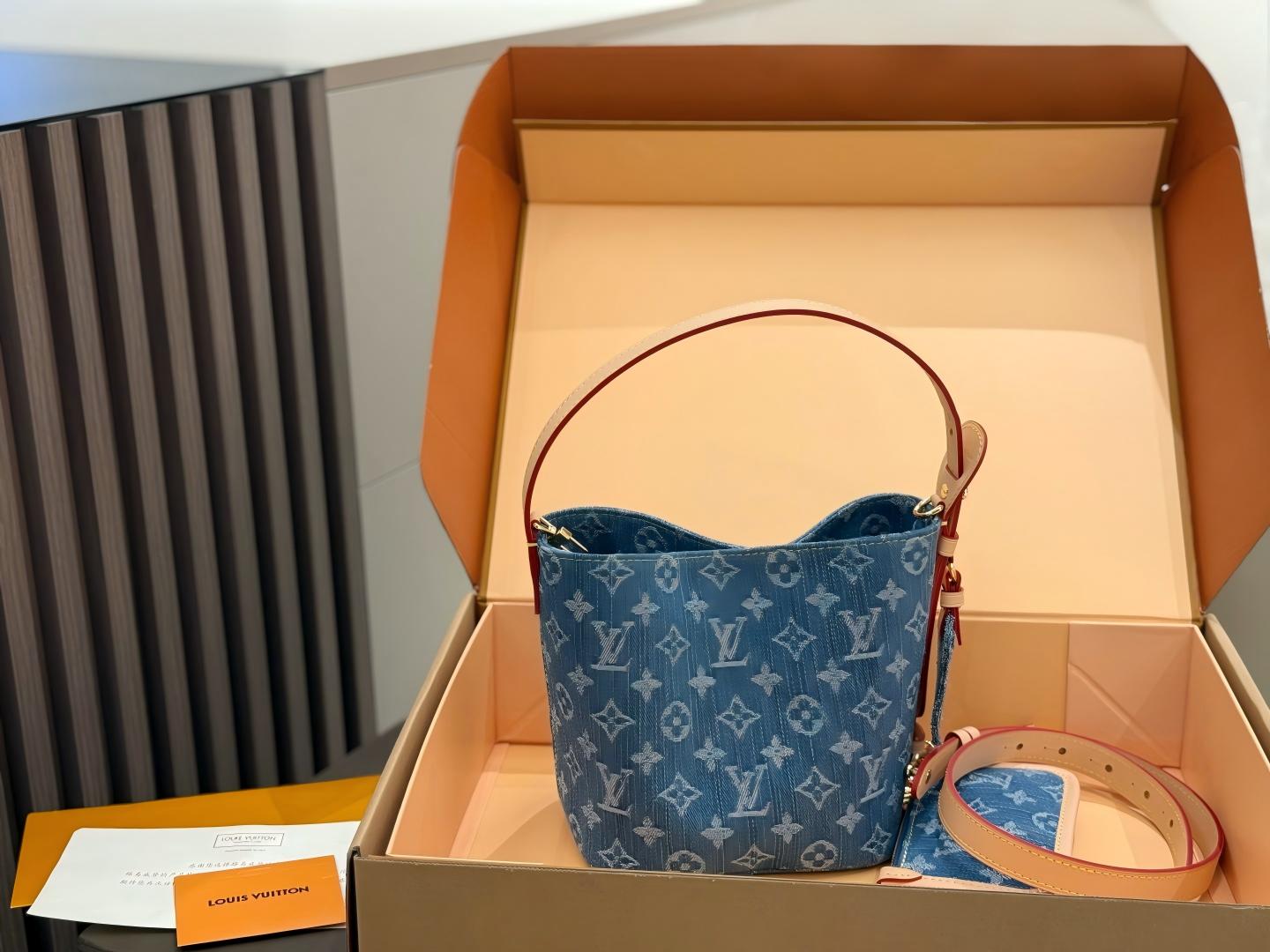 LV All In BB Monogram Denim Bag