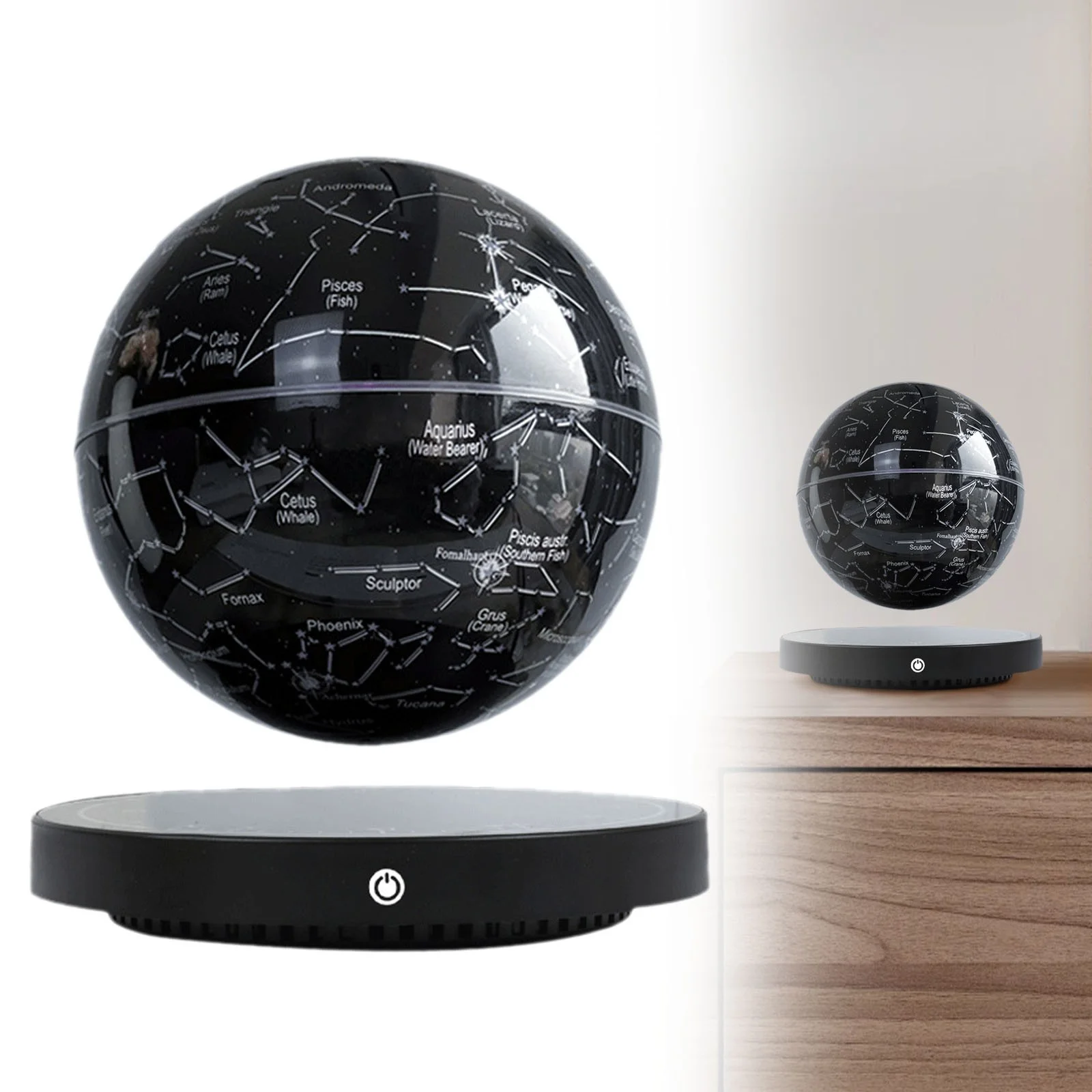 Magnetic Levitation Planet Light-Office Decor-Floating Globe Levitating Globe with Led Lights 360�� Rotating Floating Globes for Home Desk Decor Tech for Kids Teacher Friend