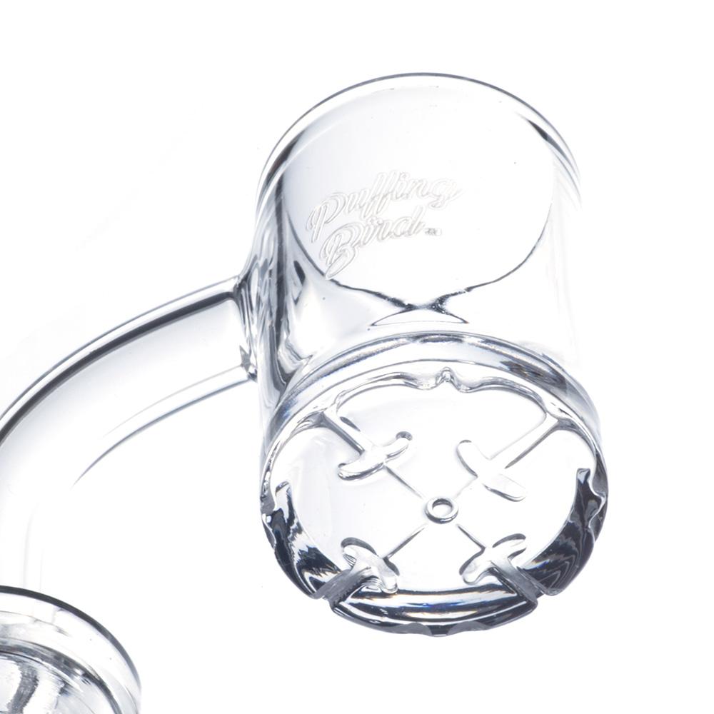 Cross Pattern Base Quartz Banger