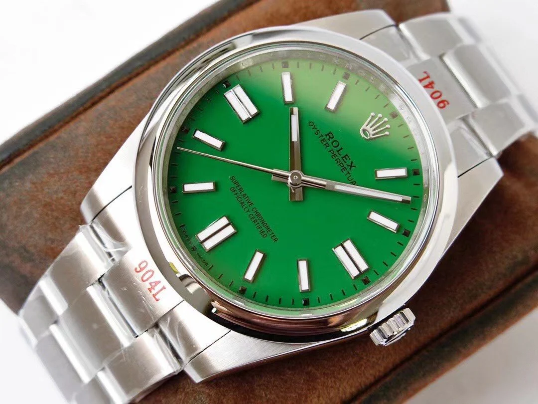 Rolex Watch OYSTER PERPETUAL 41 STAINLESS STEEL GREEN DIAL Watch