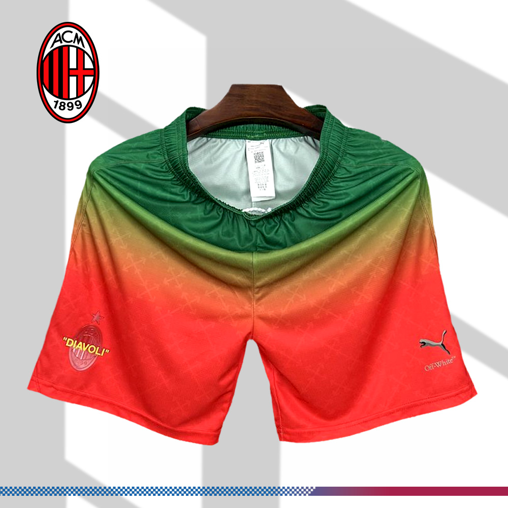2025/2026 AC Milan Joint Edition Of Red And Green Shorts