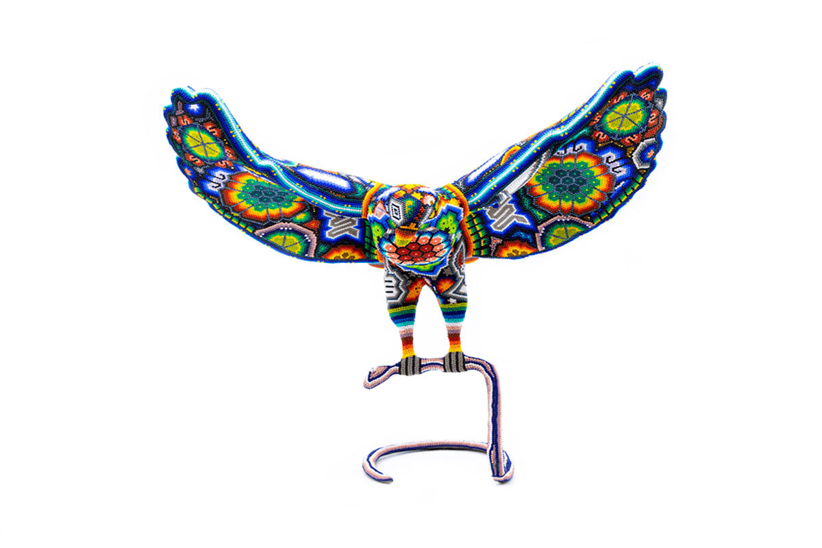 Águila Calva – Obra de Arte Huichol