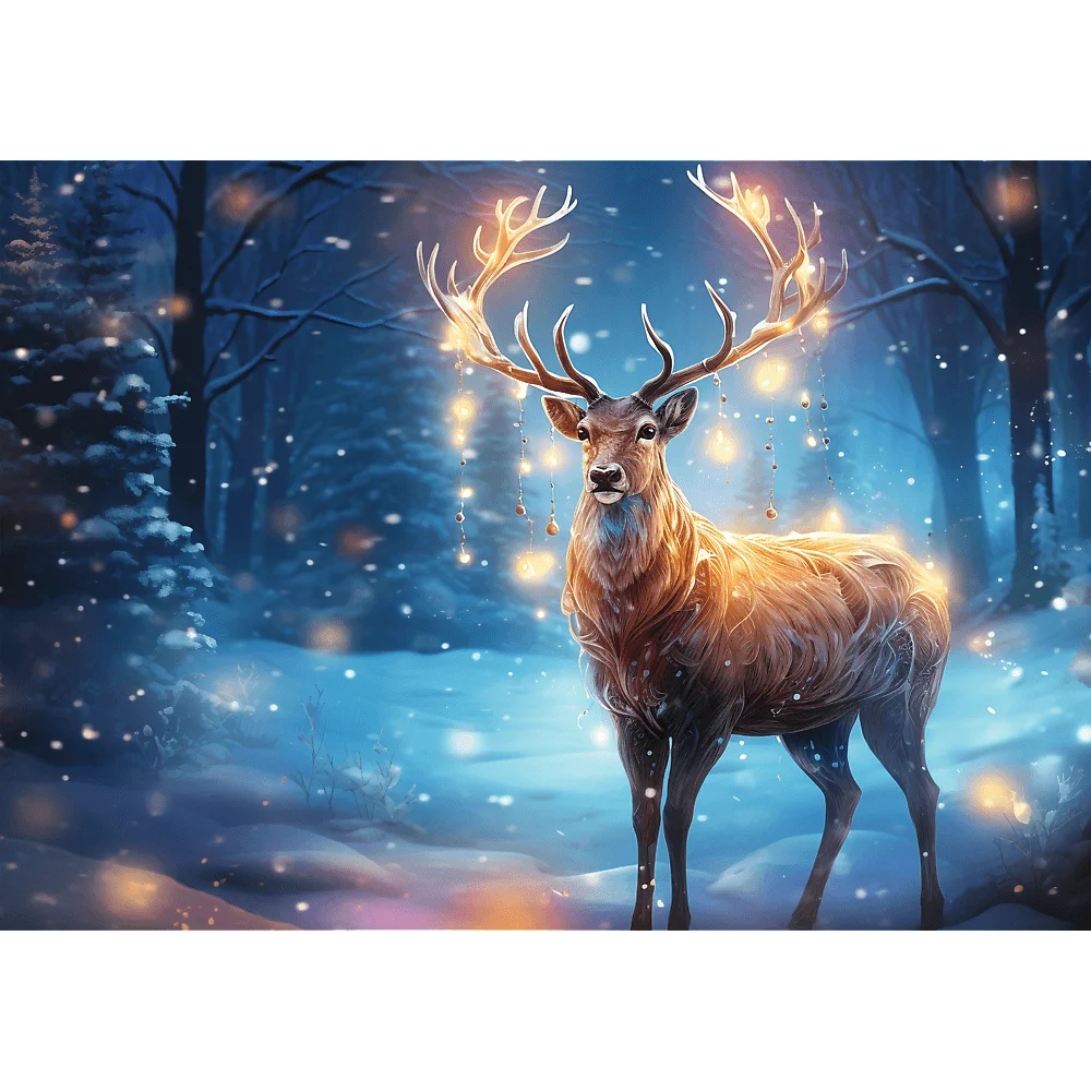 Puzzle Premium Plus Quality 1000 El. Świąteczny Jeleń
