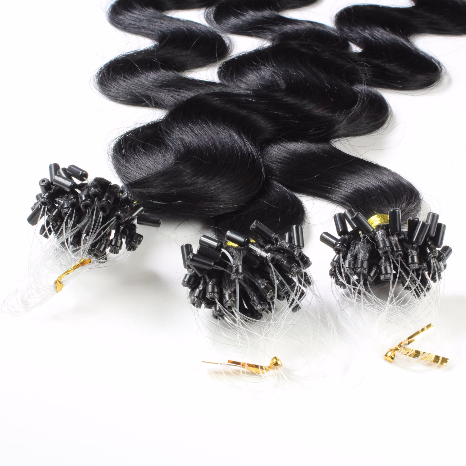 Microring Extensions Echthaar #2/0 Schwarz 1g