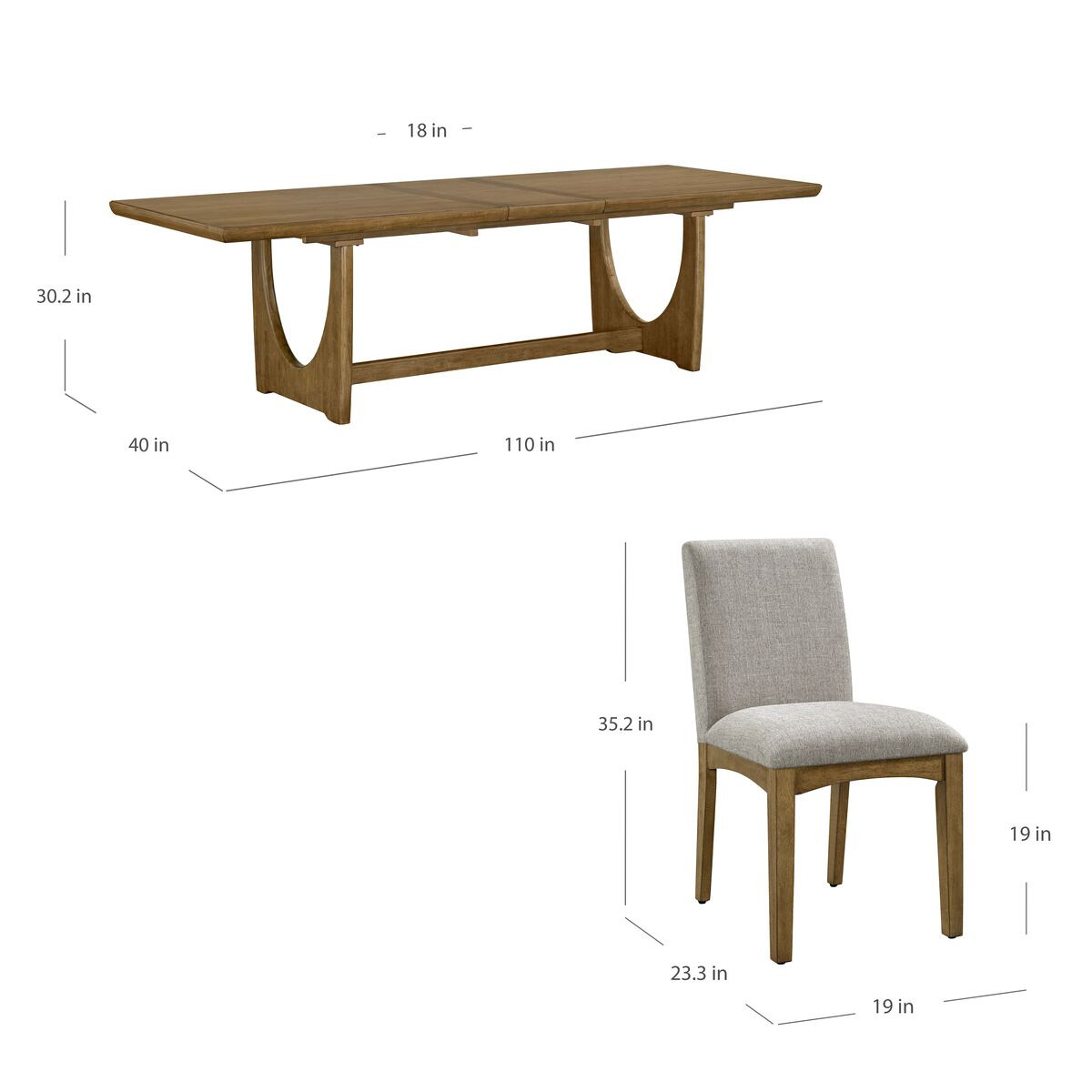 Thomasville Carmel Valley Dining Table and 8 Chairs