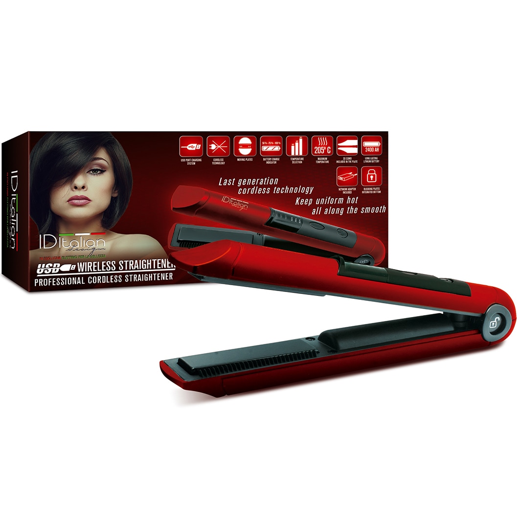 Kabelloses, Wiederaufladbares Usb-Haarglätteisen Mit Kamm.   (Mas Sencillo Glättungseisen Usb)