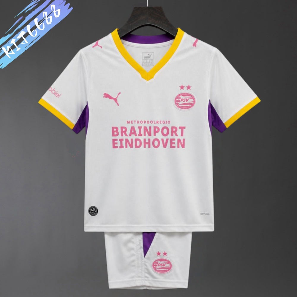 2026/2027 PSV Eindhoven Away  Football Shirt（Kids Kit socks）