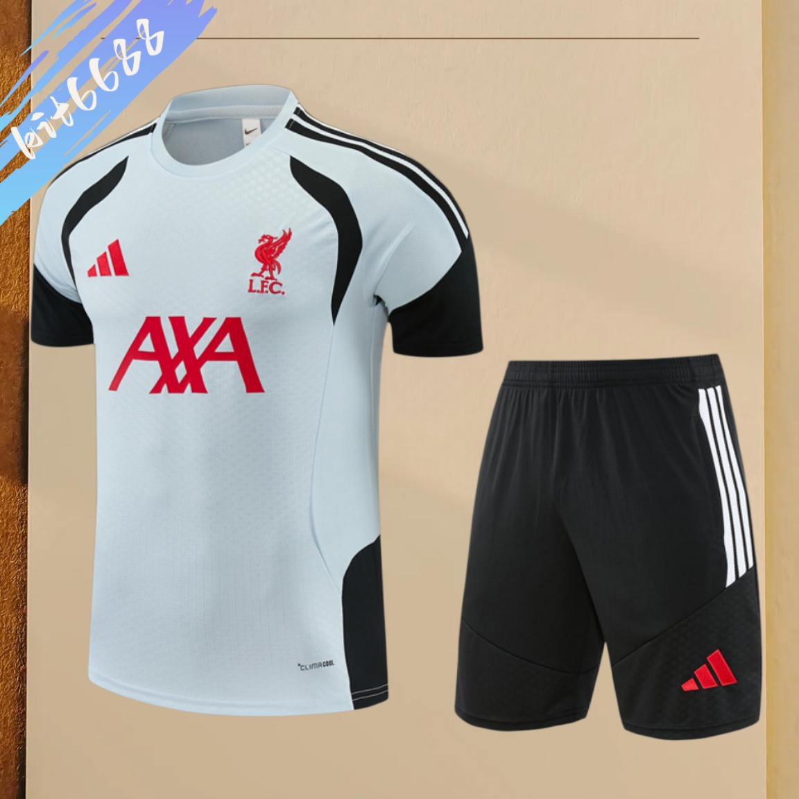 2026/2027 Liverpool  Short Sleeve Training Clothes (Adult Kids Kit)