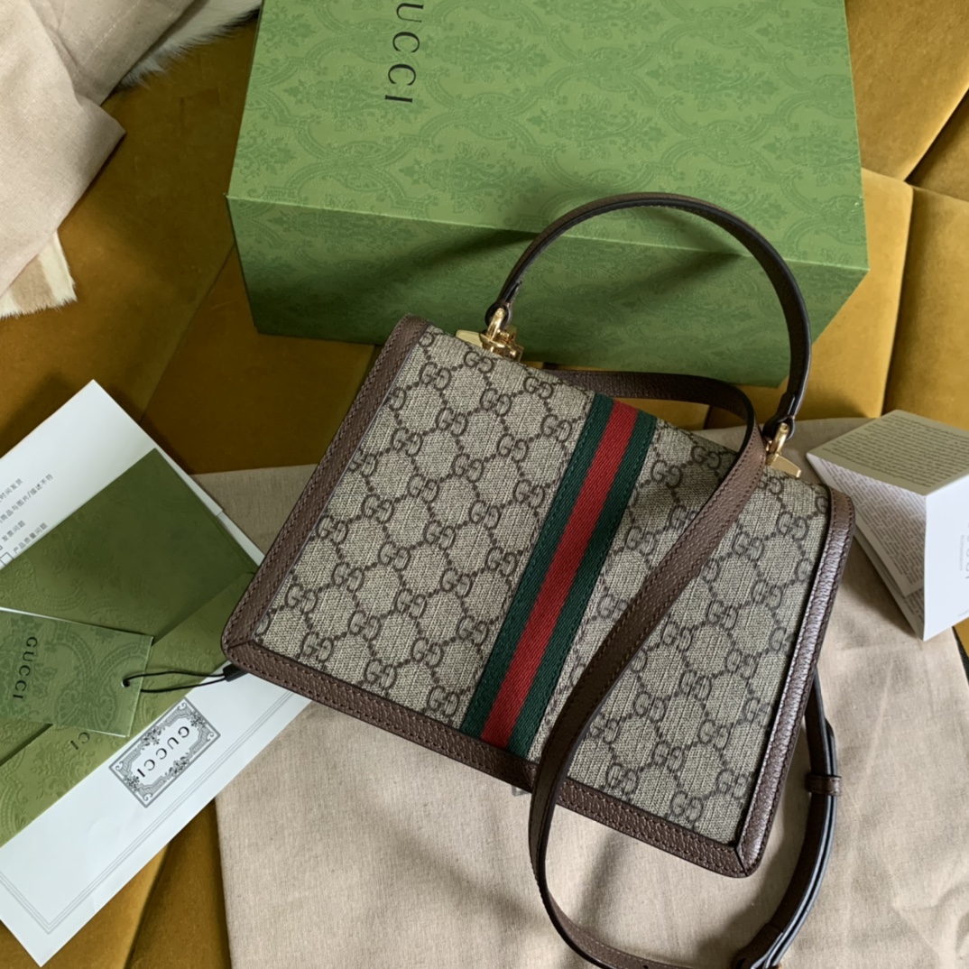 Gucci Ophidia small top handle bag with Web 651055
