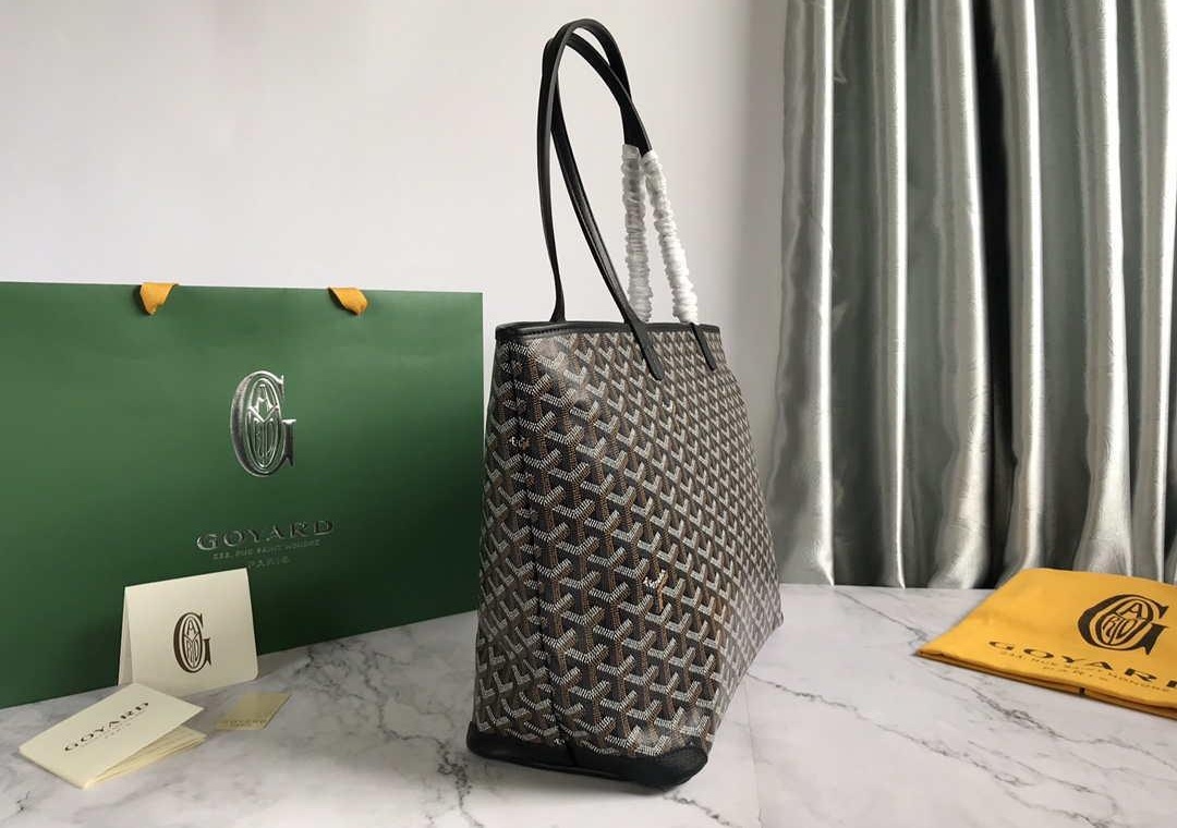 Replica Goyard MMLTY01CL03P Artois MM Bag Black with Brown