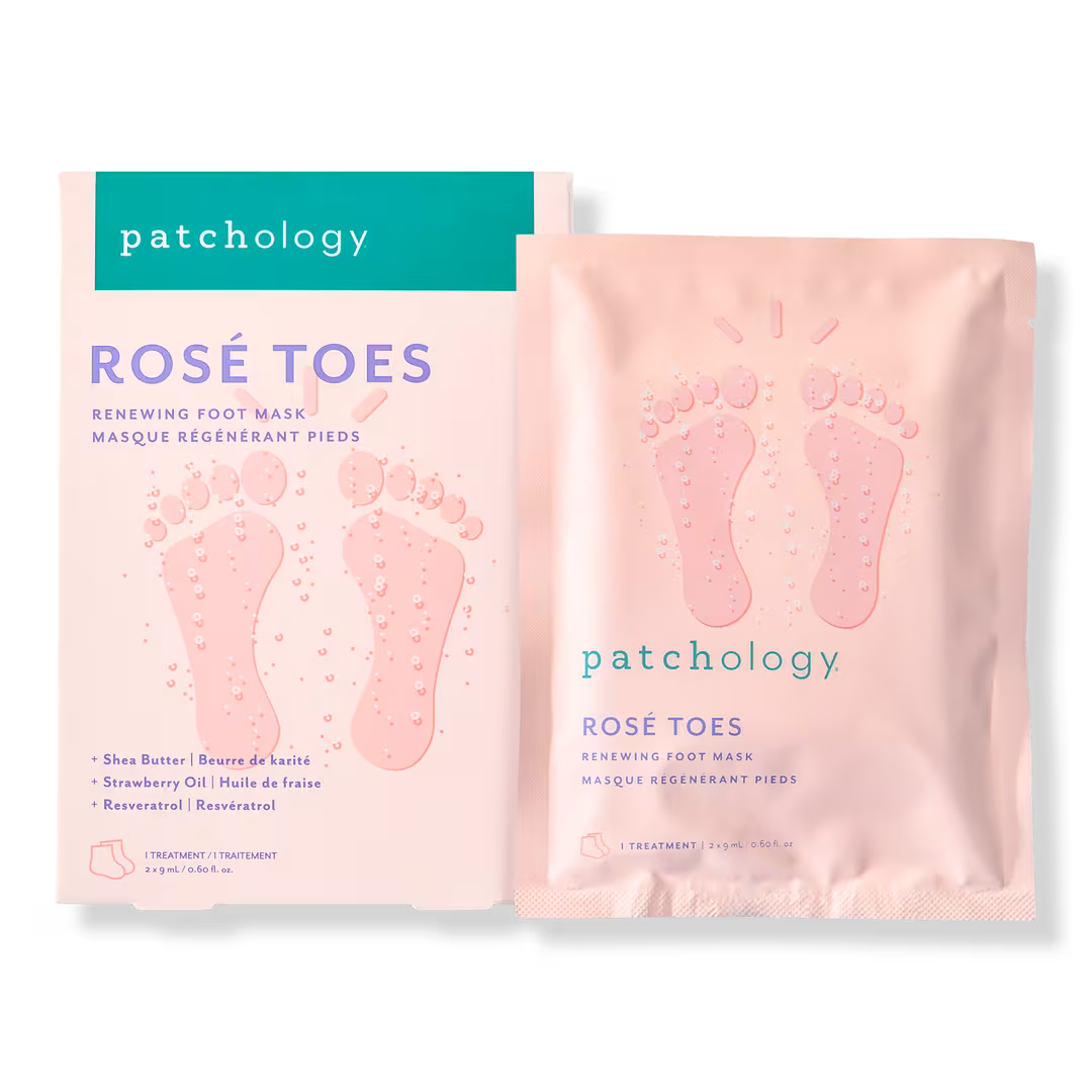 Patchology  Rosé Toes Renewing Heel & Foot Mask