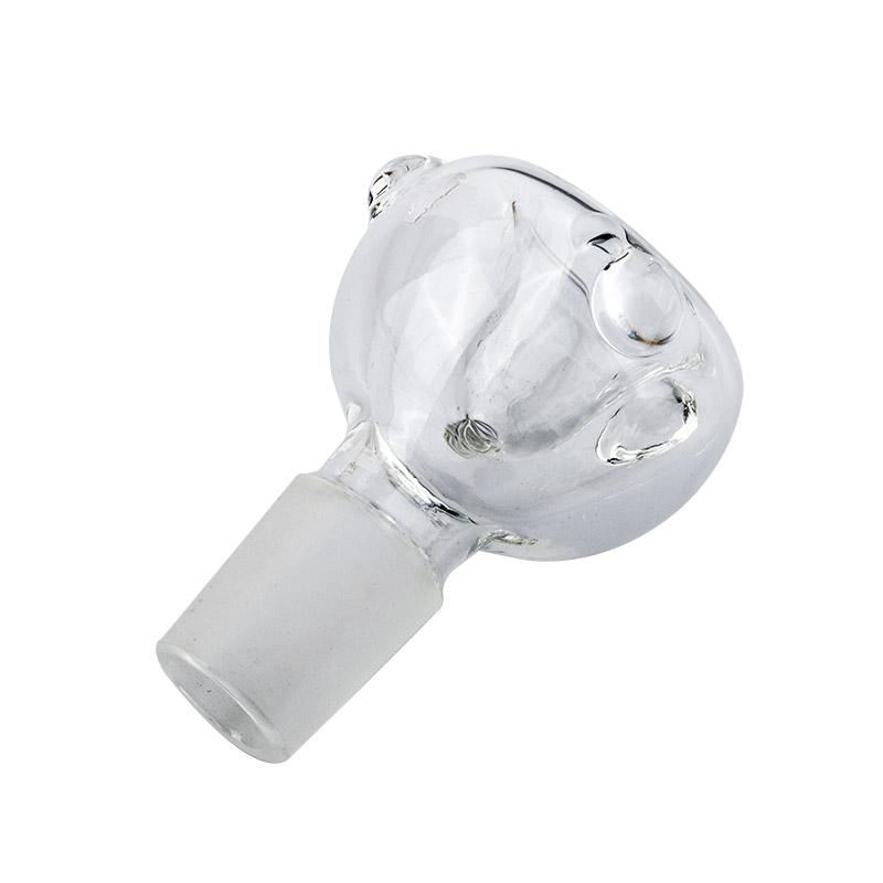 18mm Male Clear Round Bong Bowl