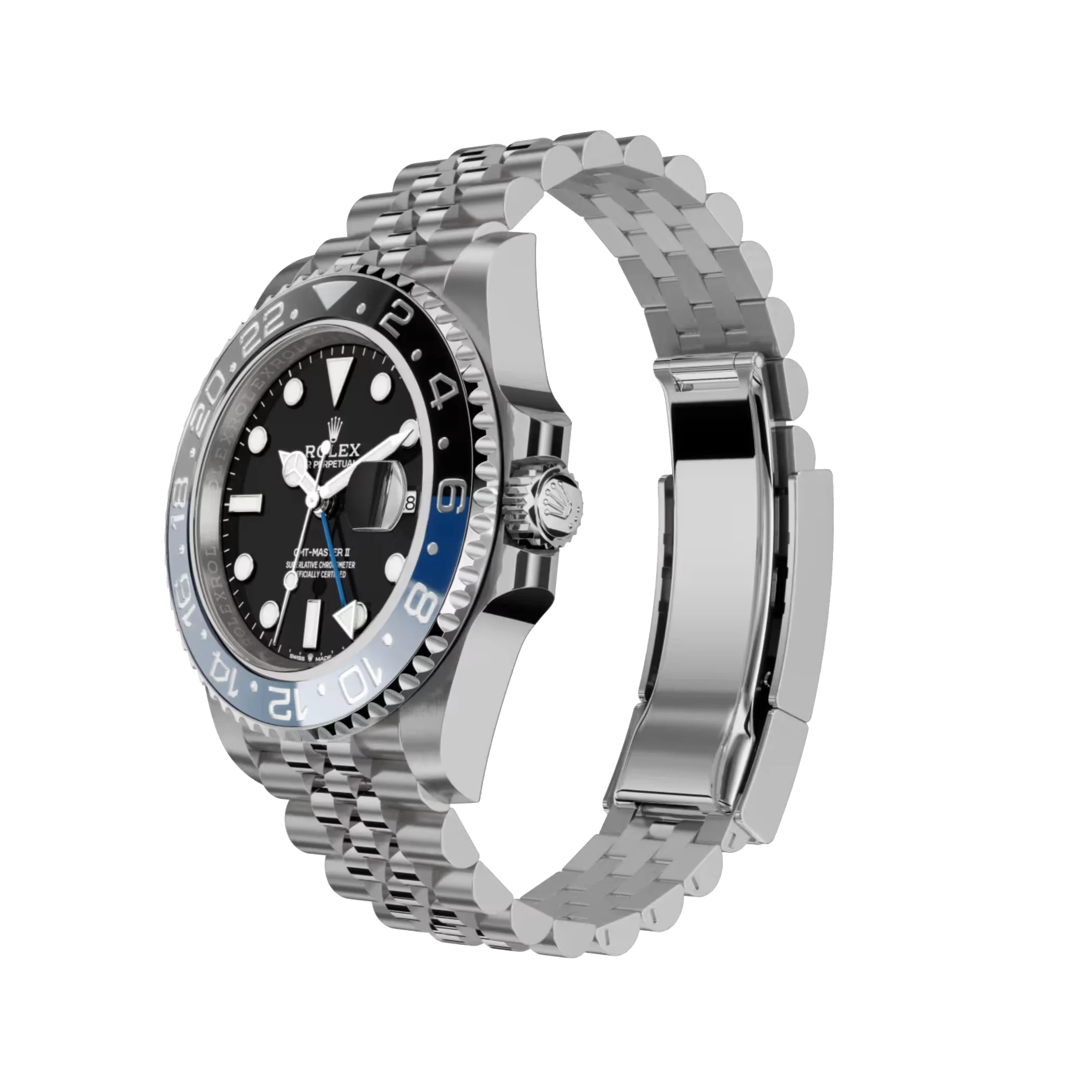Rolex GMT-Master II: Oystersteel, black dial, Jubilee bracelet, m126710blnr-0002