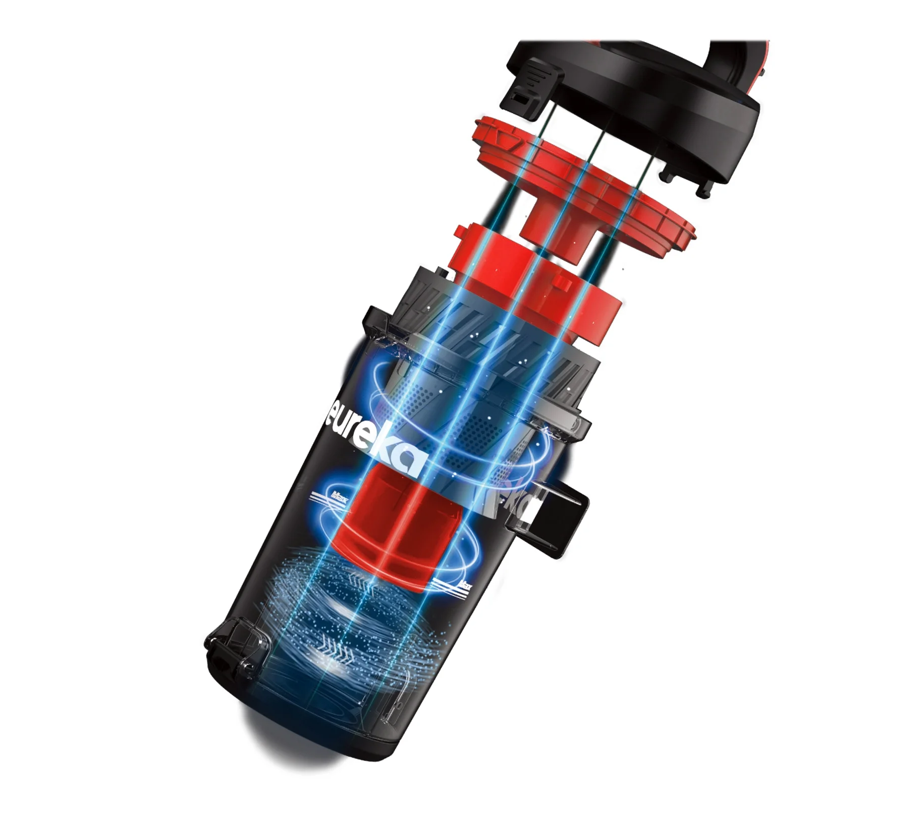 Eureka Bagless Upright Vacuum, Max Swivel Pro, Pet Friendly , Powerful Suction, Whole Home Cleaning, with Turbo Pet & Crevice Tool, Swivel Steering , Extended Reach, LED , Lightweight, NEU351, Red