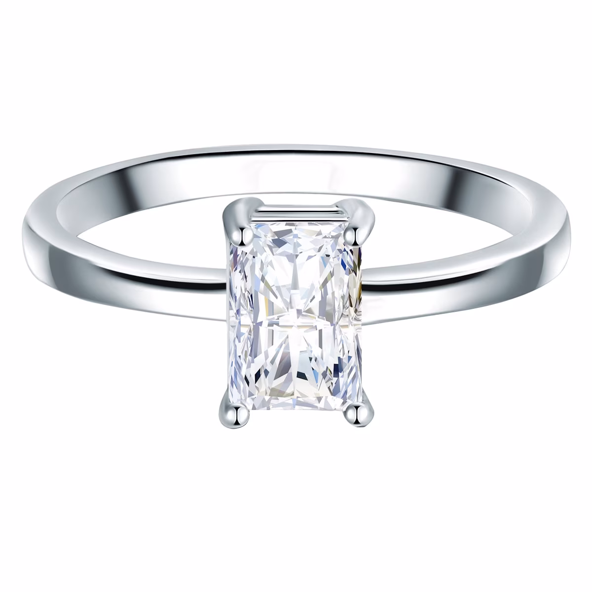 Ring Sterling Silber Zirkonia in Silber