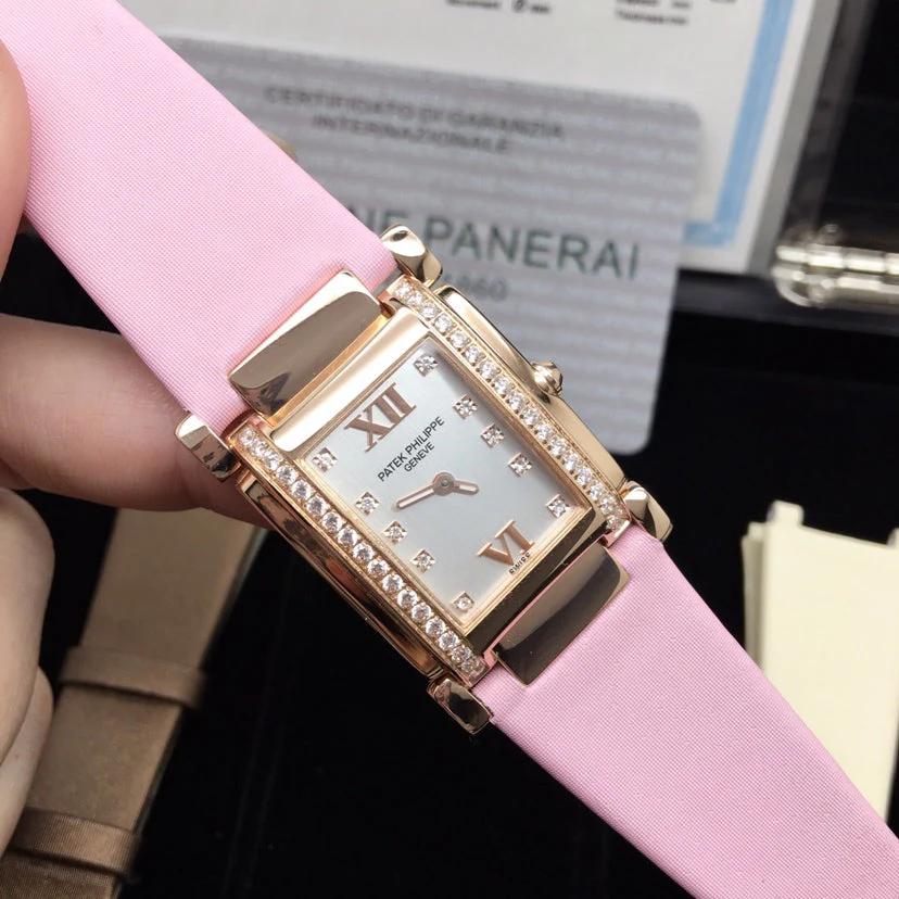 PATEK Watch Twenty-Four 25mm Pink Gold Pink Strap