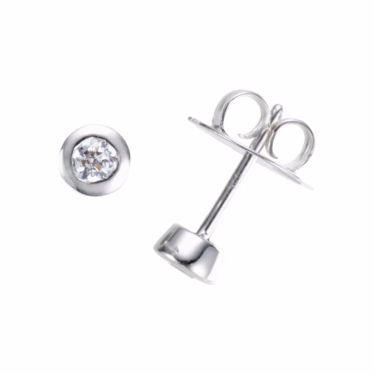 Ohrstecker mit Zirkonia, Silber 925