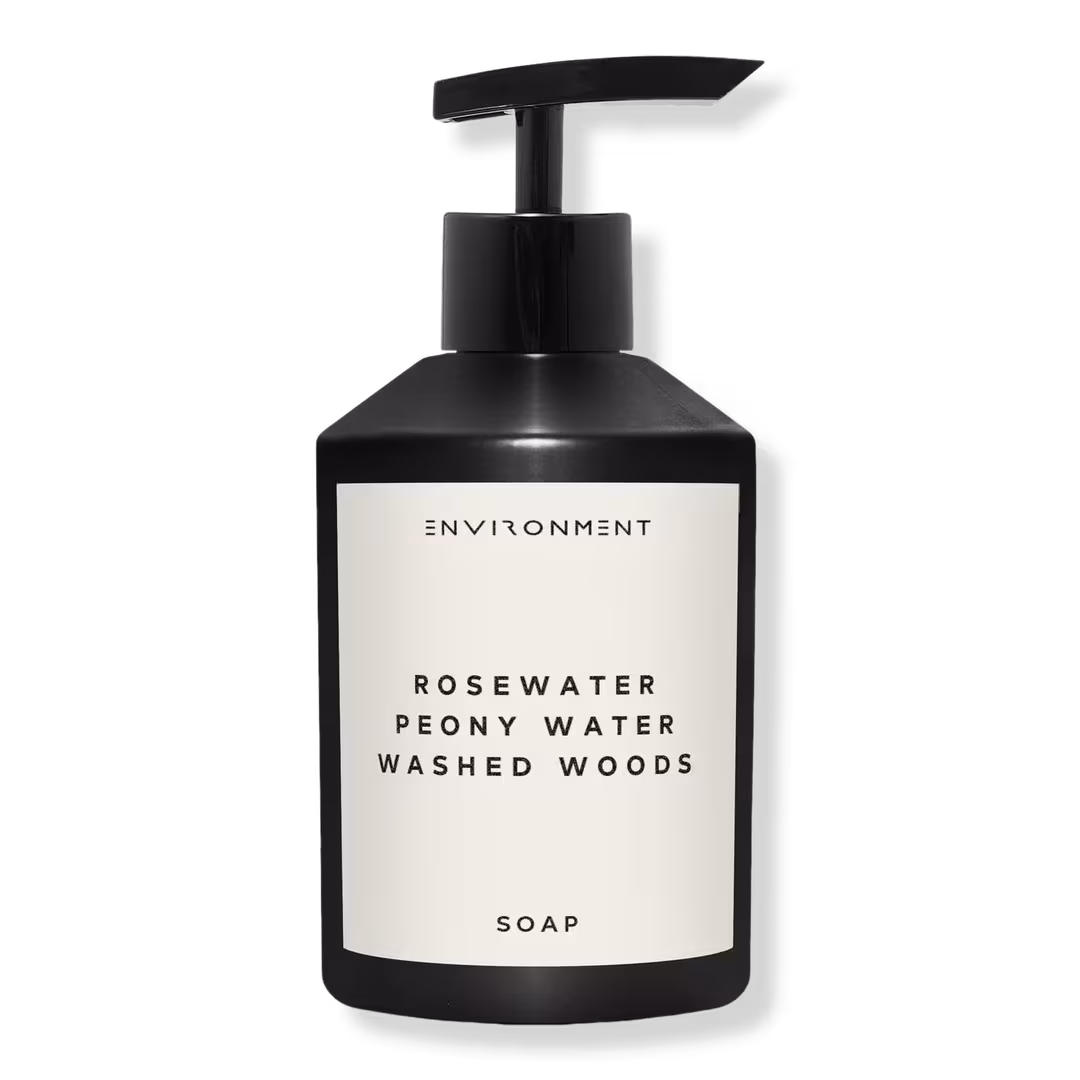 ENVIRONMENT  Rosewater Peony Water Washed Woods Hand Soap