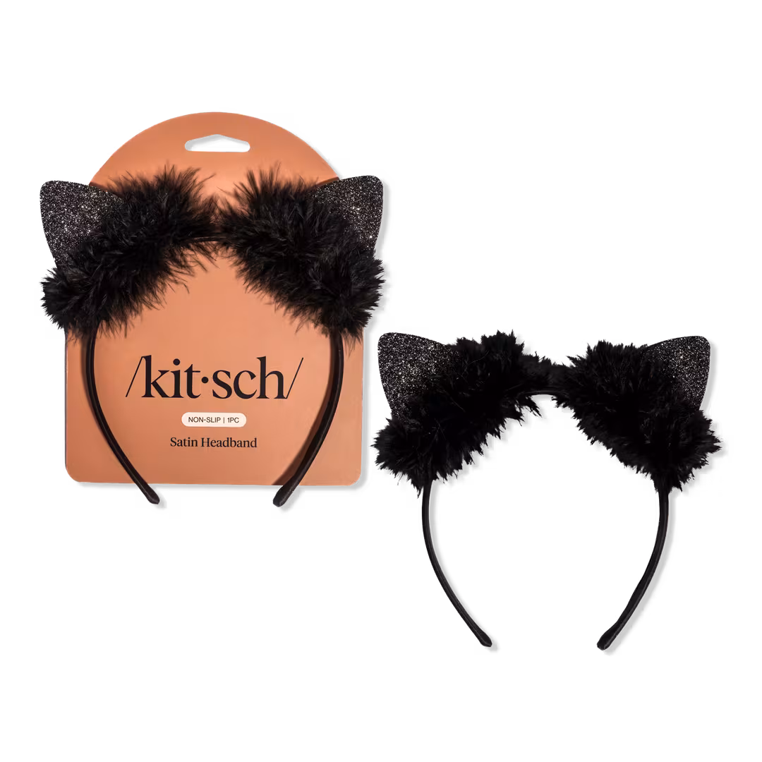 Kitsch  Satin Cat Ears Headband