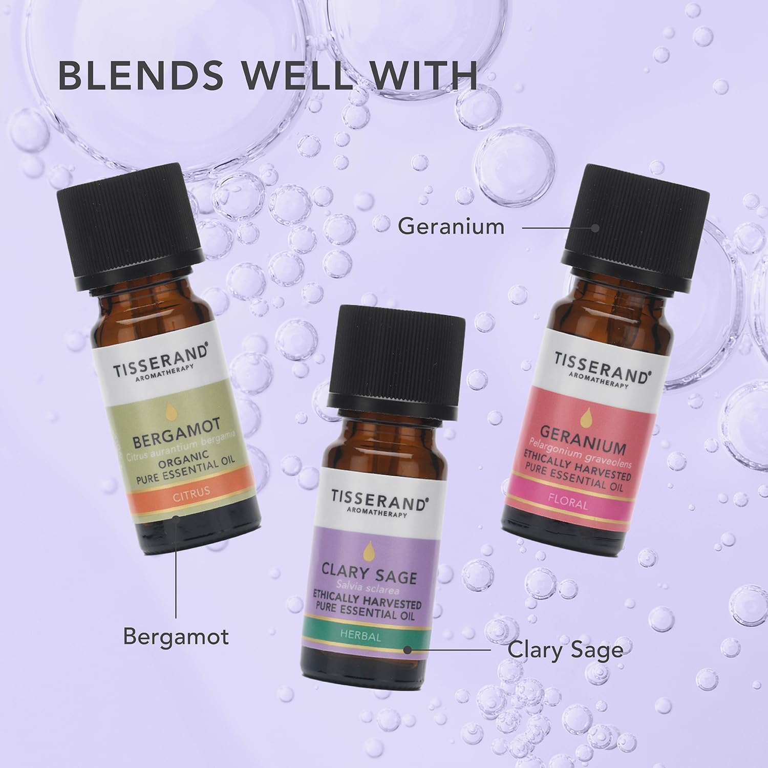 Tisserand English Lavender Ethically Harvested Essential Oil - 9ml | Calming Lavender Aroma, 100% Natural Pure Essential Oils, Uncompromising Quality, Certified Vegan