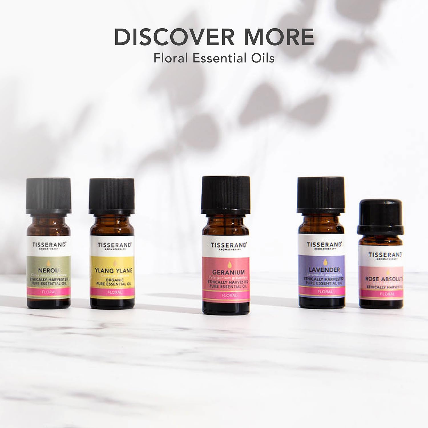 Tisserand Geranium Ethically Harvested Essential Oil - 9ml | Balancing Geranium Aroma, 100% Natural Pure Essential Oils, Uncompromising Quality, Certified Vegan