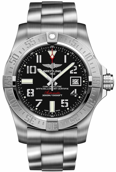 Avenger II Seawolf Volcano Black Dial 45mm