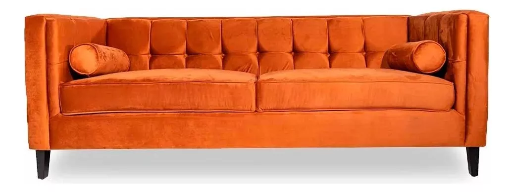 Sofá Salas Modernas Minimalistas Lounge Sillones Retro Color Rosa