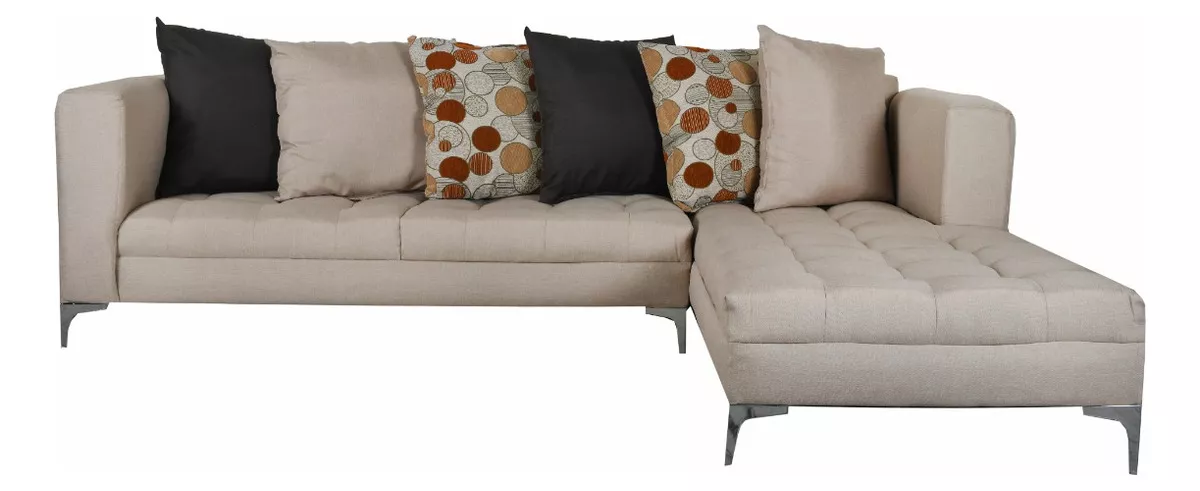 Sala Esquinera Moderna Minimalista Sillón Esquinero Sofá Color Gris
