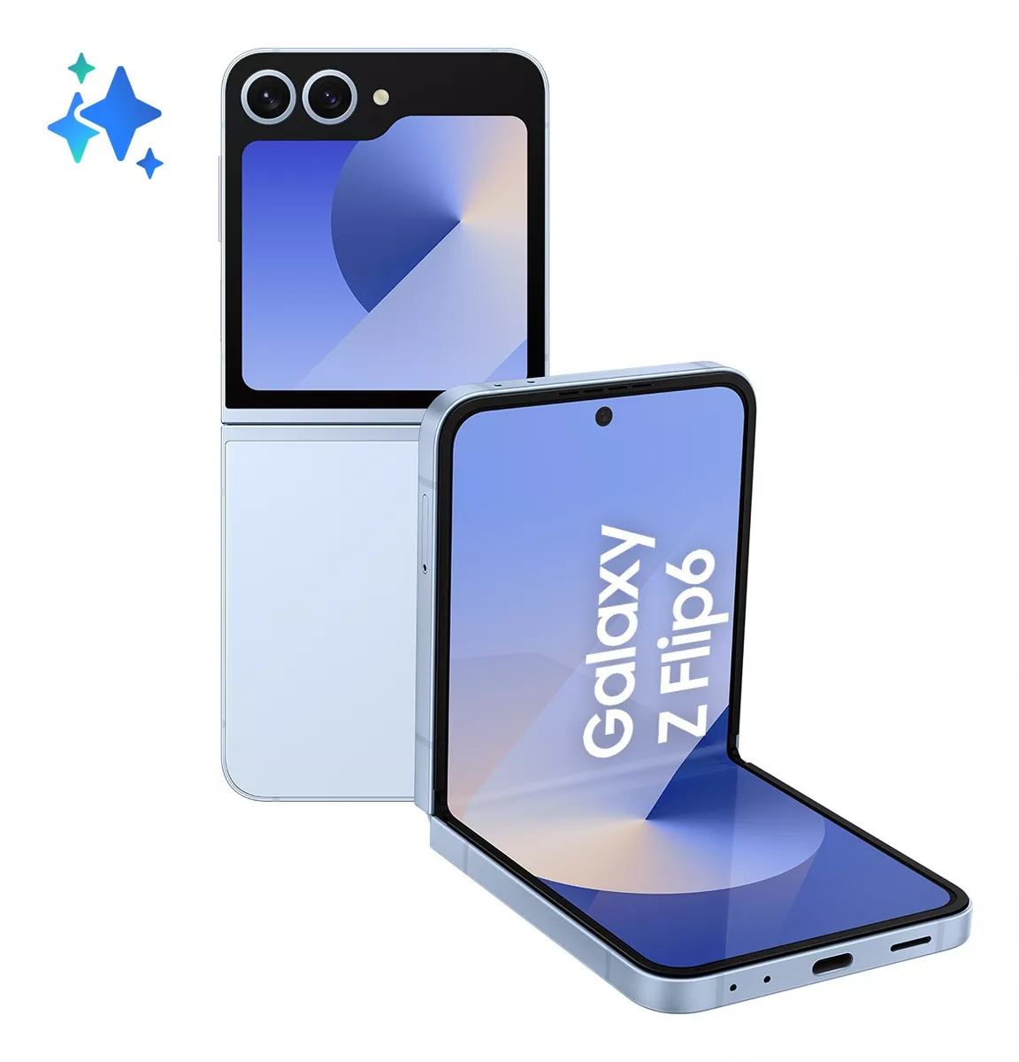 Celular Samsung Galaxy Z Flip 6 Azul Claro 8gb Ram 256gb, Ai, Nacional Con Garantía