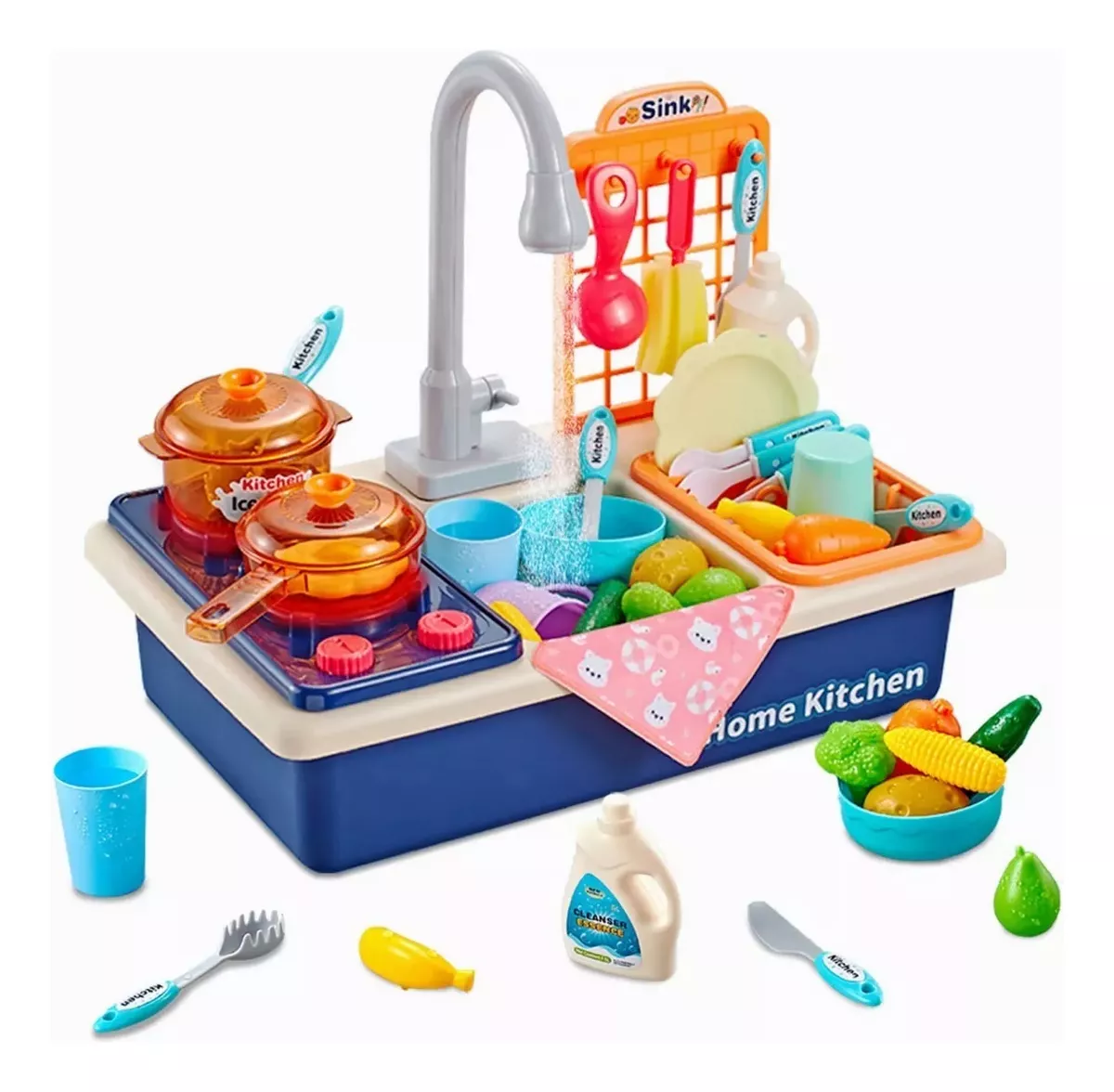 Juguetes De Fregadero De Cocina Con Estufa Juego De 28 Pzs