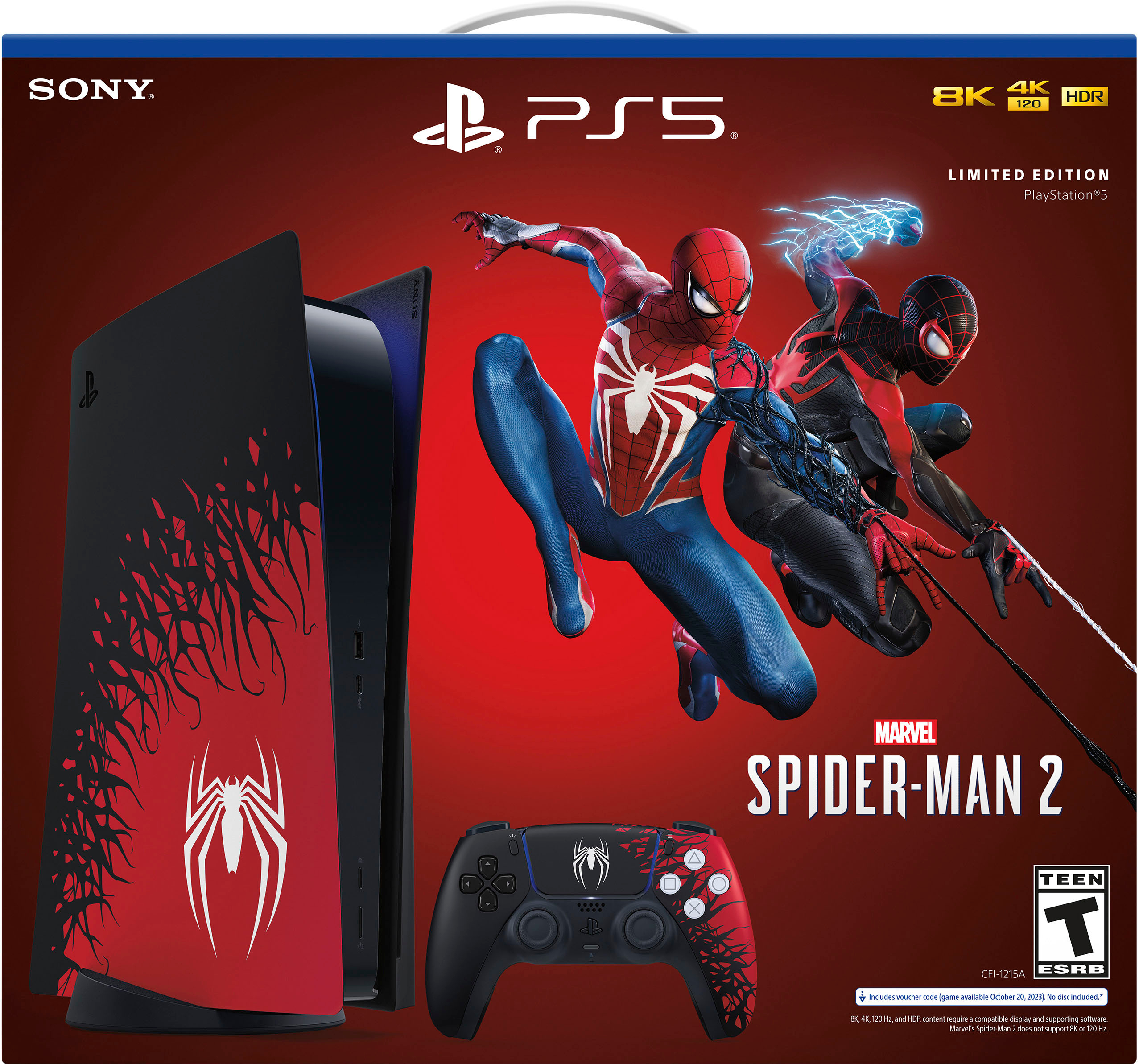 PlayStation 5 Console – Marvel’s Spider-Man 2 edición limitada Bundle