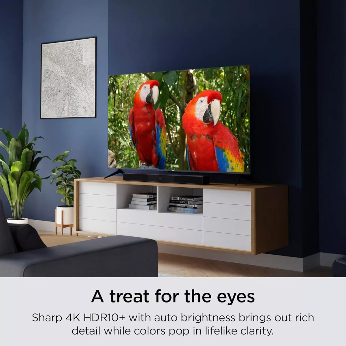 Smart Tv Roku 55 Pulgadas Led 4k Hdr 10 Class Select