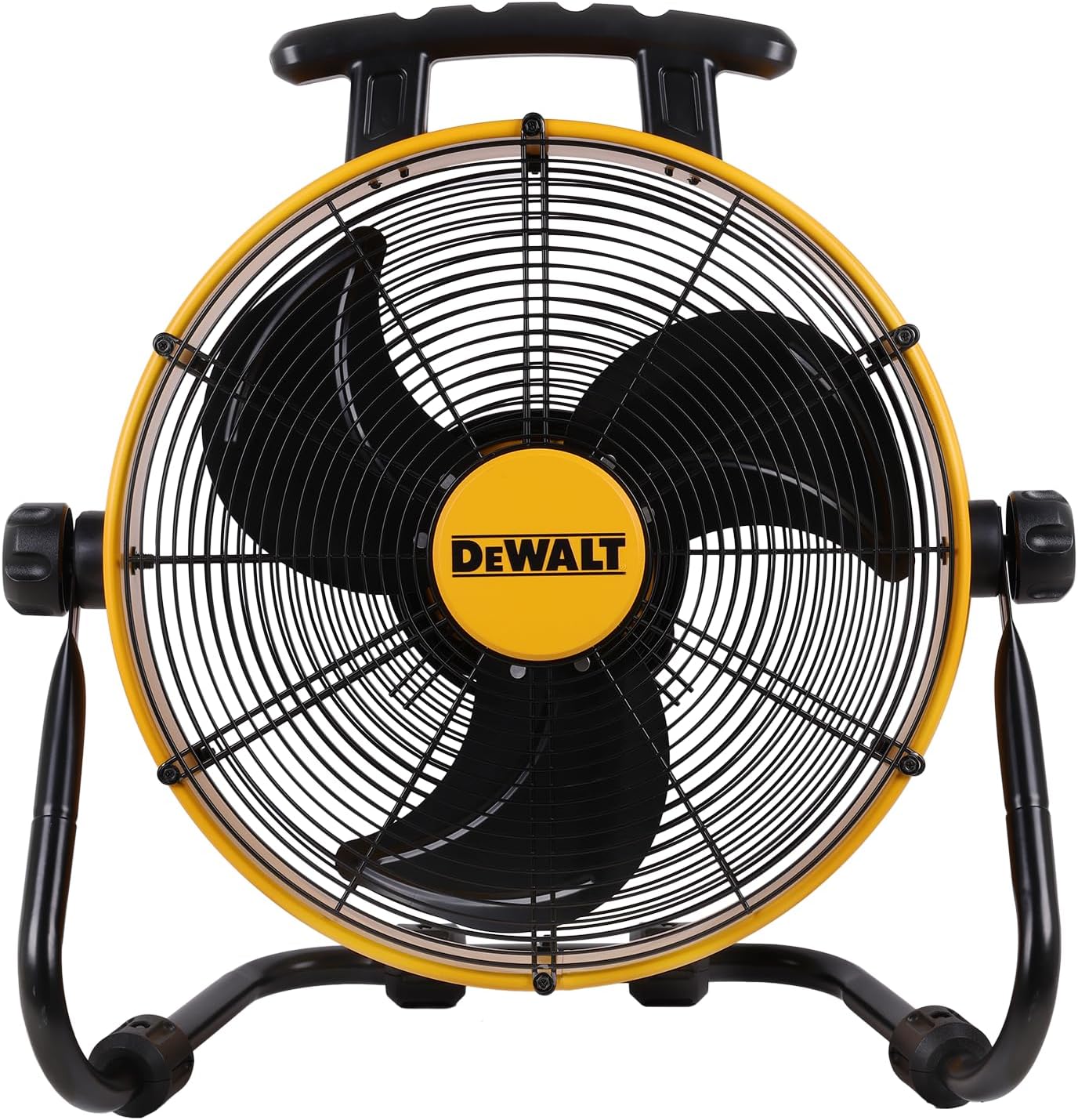 DEWALT DXF1840 Ventilador de piso, ventilador industrial, ventilador de alta velocidad de 18 pulgadas con circulador de aire resistente de 3 velocidades y inclinaci&oacute;n ajustable de 180, ventilador