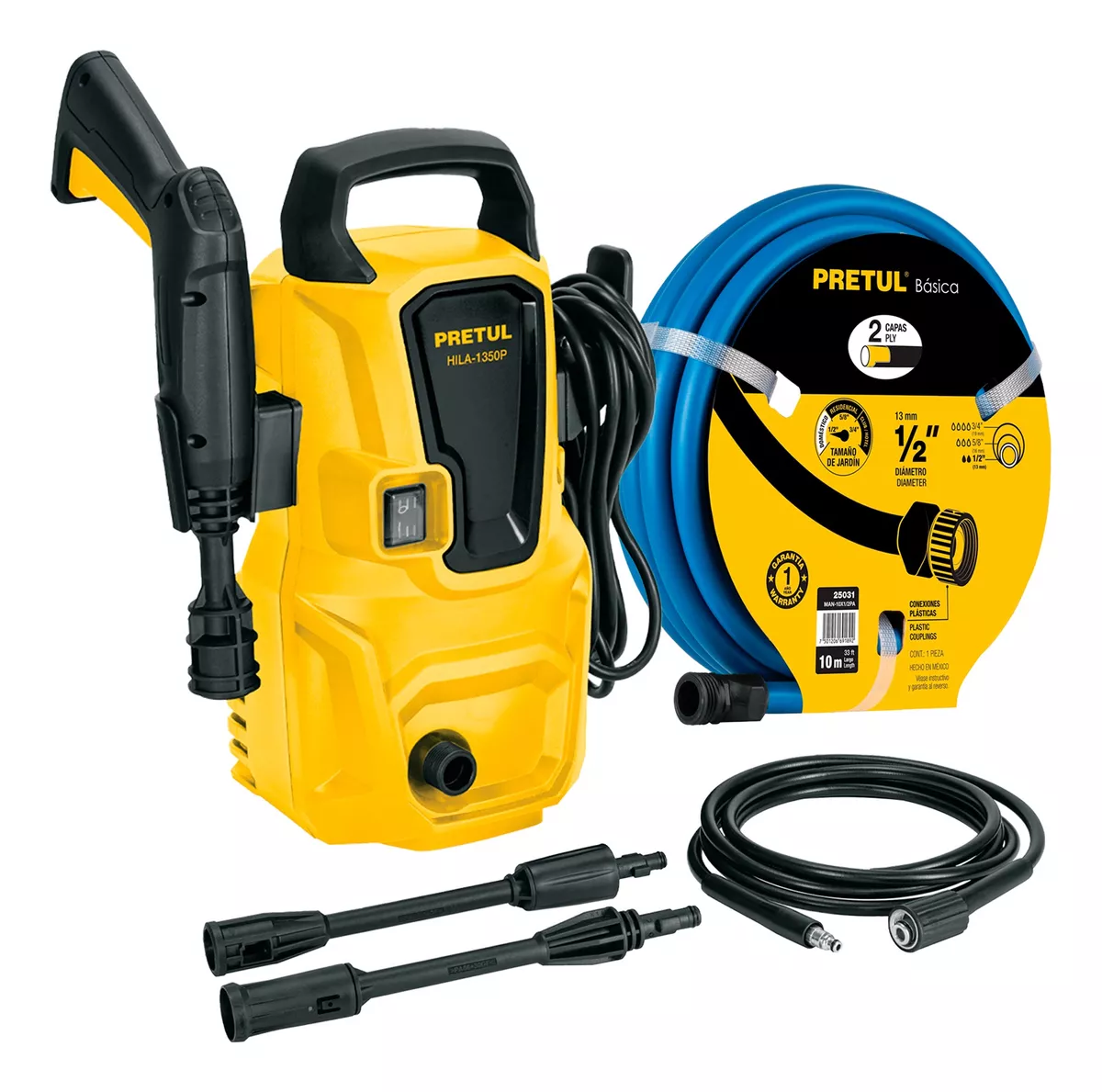 Hidrolavadora El&eacute;ctrica 1350 Psi + Manguera