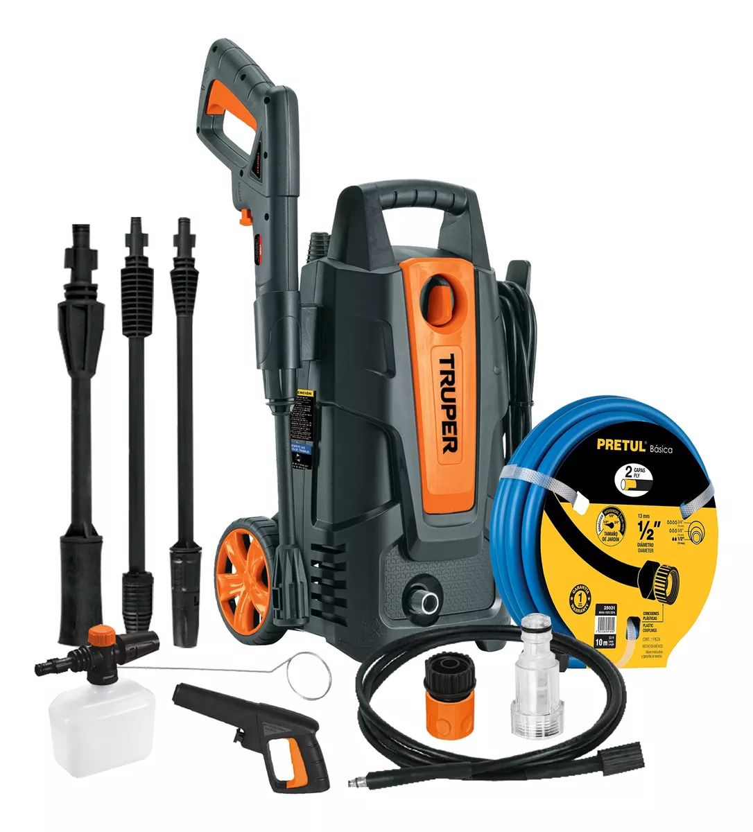 Hidrolavadora Turbo Profunda 2hp + Manguera 10m