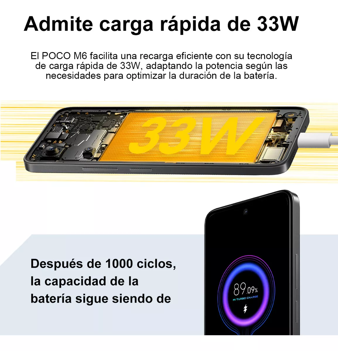 Xiaomi POCO M6 Dual SIM 256 GB plateado 8 GB RAM